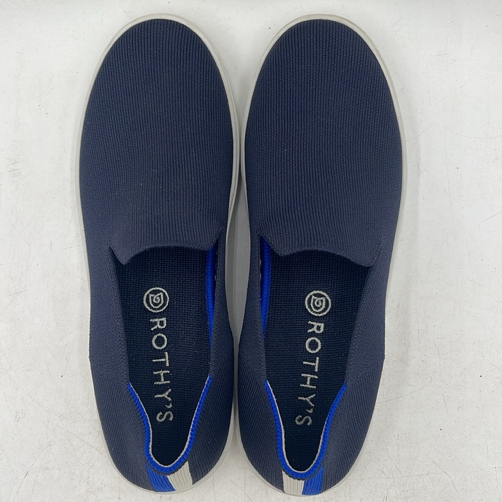Rothy’s Original Slip On Sneaker sz 9.5 Dark Blue - Picture 5 of 9
